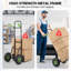 Chariot de manutention pliable et robuste – Capacité de 180 kg (400 lb) – Roues en caoutchouc de 25 cm (10 po) – Poignée télescopique réglable de 89 à 114 cm (35 à 45 po) – Idéal pour les déménagements, les entrepôts et les garages – Poignée et moyeu de roue verts