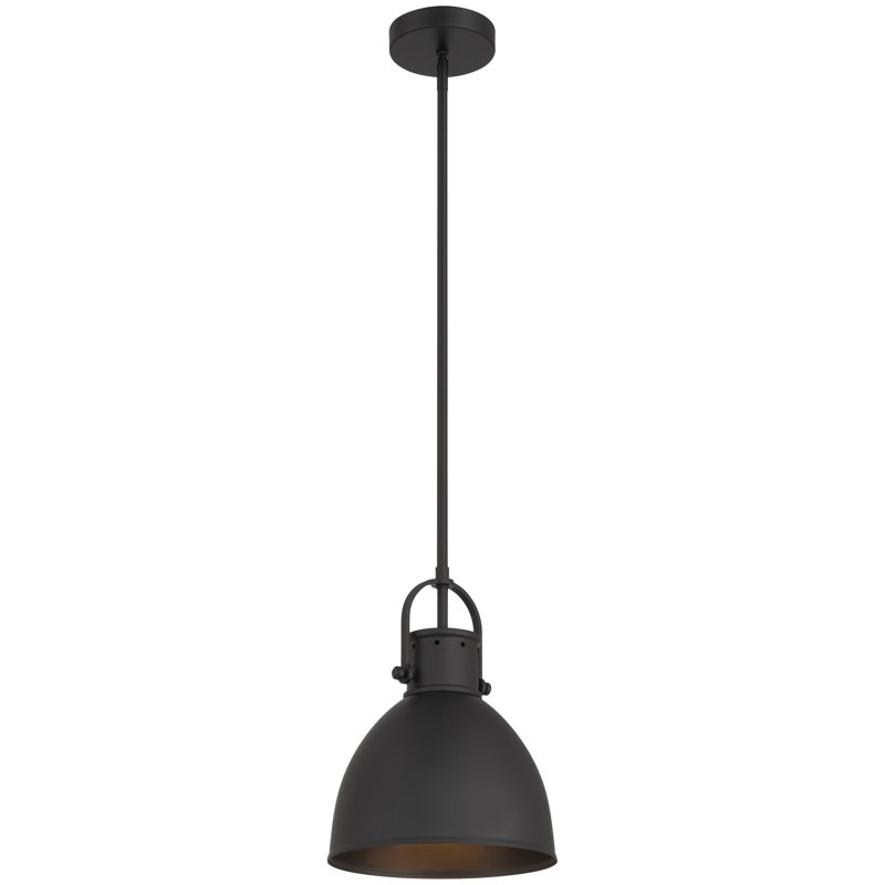 Luminaire suspendu 1 lumière London - finition noir mat, Matte Black