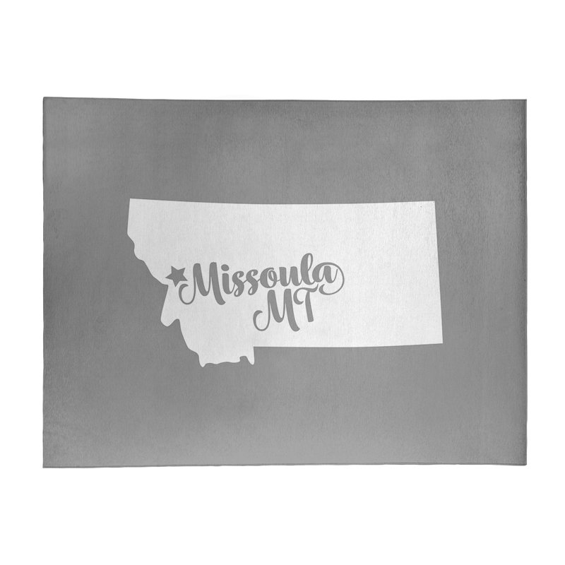Tapis en poly-chenille missoula montana, Rectangle 2 pi x 3 pi