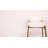 upholstered bar stools: set of 2 faux leather counter chairs with golden legs for modern kitchen dining-1659006986