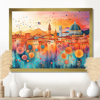 Isamari, couleur de l'Italie à Florence, tombée de la nuit I - Italie, art mural