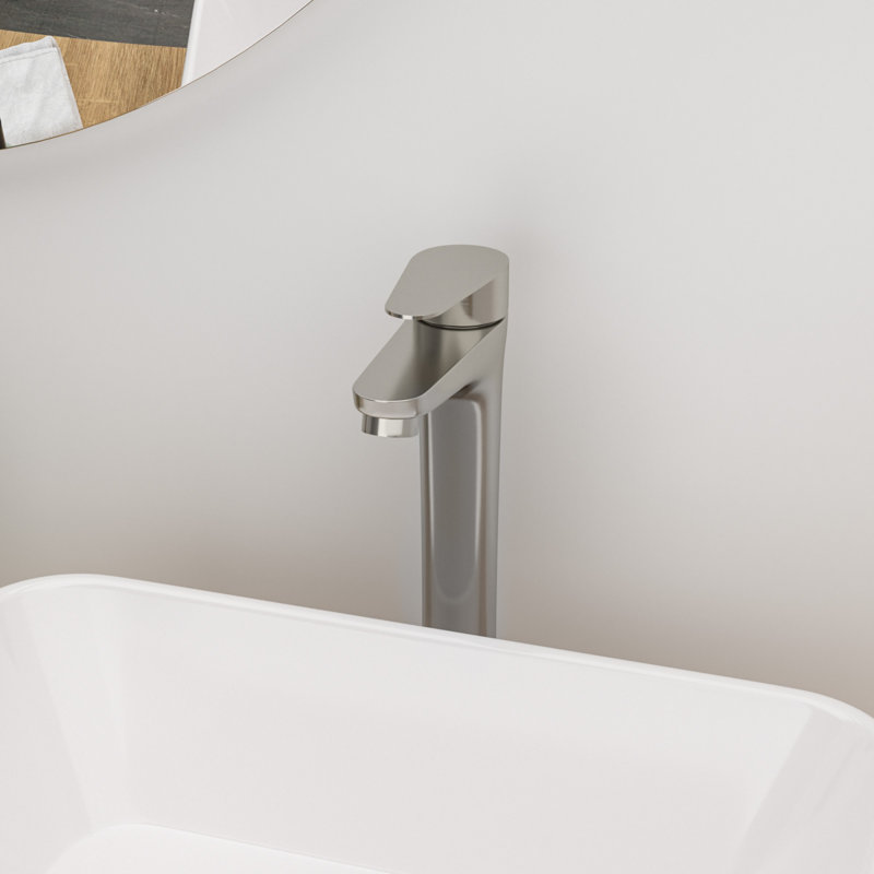 Single Handle Tall Faucet Stainless Steel Modern Bath Solution