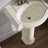 Devonshire Ceramic 25" Pedestal Bathroom Sink with Overflow-19195637-10941074