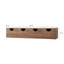 Meuble télé moderne, couleur noyer, 70,9 x 13,8 x 13,8 pouces | 100% panneau de particules revêtu de mélamine, épaisseur: 0,7 pouce | Bandes de bordure en PVC, conception démontée | Élégant, durable et peu encombrant pour le salon-1413652400