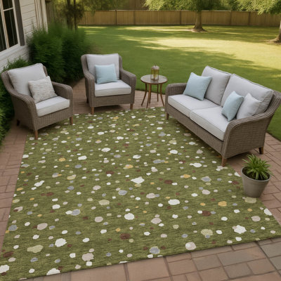Tapis géométrique intérieur / extérieur lavable à la machine Chantille ACN2518
