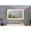 Grand miroir de salle de bain rectangulaire avec brouillard et DEL à intensité variable de 42 po Meuble-lavabo X 24 po X 24 po