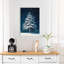 Snowy Winter Night Peaceful Serene Tranquil Christmas Tree Pine Tree Forest Landscape Wall Art Print 1 Piece Wrapped Canvas Wall Art-1287547276