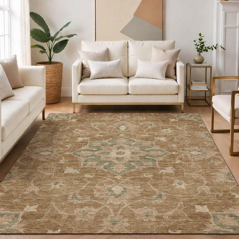 Tapis intérieur / extérieur lavable à la machine Chantille ACN2954 Global, Cuivre, 3 pi x 5 pi