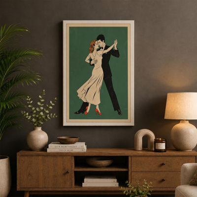 Dance Floor Romance Vintage 1 Piece Wrapped Canvas Wall Art