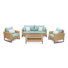 Tullio 4 - Person Patio Conversation Set with Sunbrella® Cushions