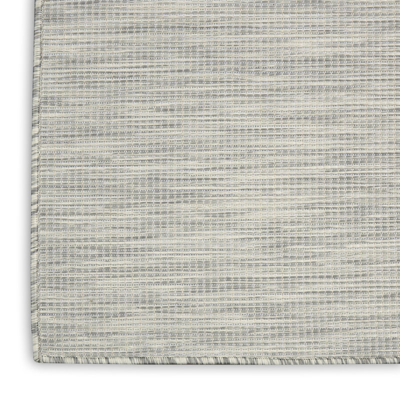 Tapis terre cuite intérieur / extérieur Lillehammer, Rectangulaire 8 pi x 10 pi, Gris