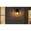  Ensemble de 2 appliques murales d'extérieur avec verre bullé Dusk To Dawn