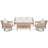 4 Pieces Outdoor Conversation Set-2146887232