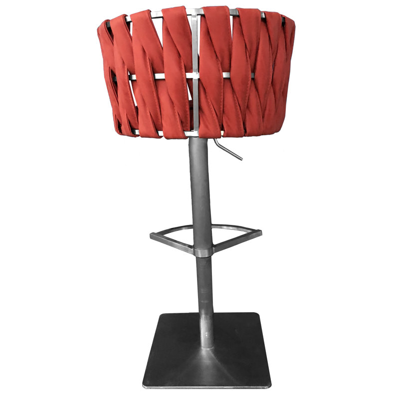 Tabouret de bar réglable Doory, Rubis