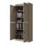 Bibliothèque 100% bois massif à 6 tablettes, portes Shaker, tablettes réglables, 32 po de largeur, 71,5 po de hauteur-1518785644