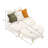 Oversized Reading Chair Upholstered Chaise Lounge Chair Barrel Chair with Ottoman-1063690104