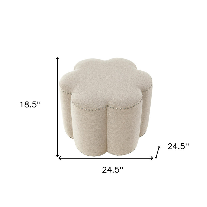 Repose-pieds 25 po Beige, Beige