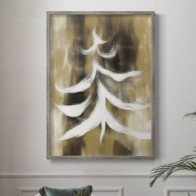 Christmas Holiday Art CCVIII Framed Print - Solid Wood, 11" H x 9" W