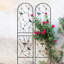 4 treillis de jardin en métal 86,7 po x 19,7 po, support de fleurs extérieur antirouille, noir, installation rapide et facile pour les plantes grimpantes Paquet de 4 treillis 86,7 po x 19,7 po, entretien, pratique pour assembler les fleurs-717102954