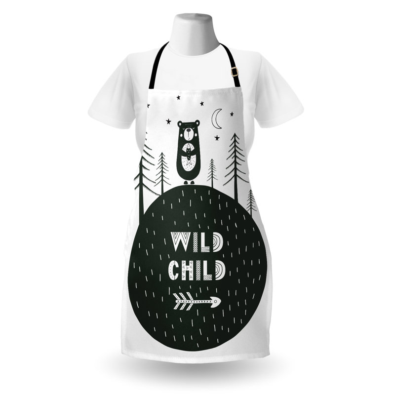 No Pattern Bib Apron