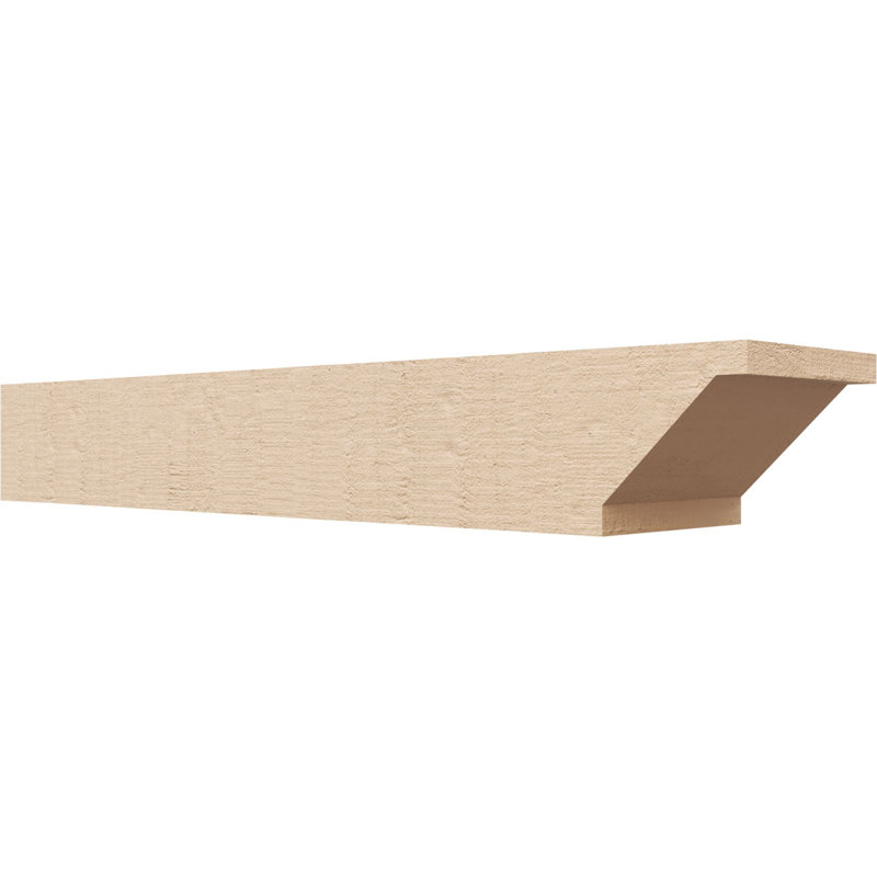 Burlington Woodgrain TimberThane Ra partier queue, brun clair apprêté, H 4 po x l 28 po x P 6 po