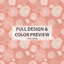 Ensemble de housse de couette et coussin décoratif Coastal Bedding of 3 - Abstract Coral Beach Seashell-124112522