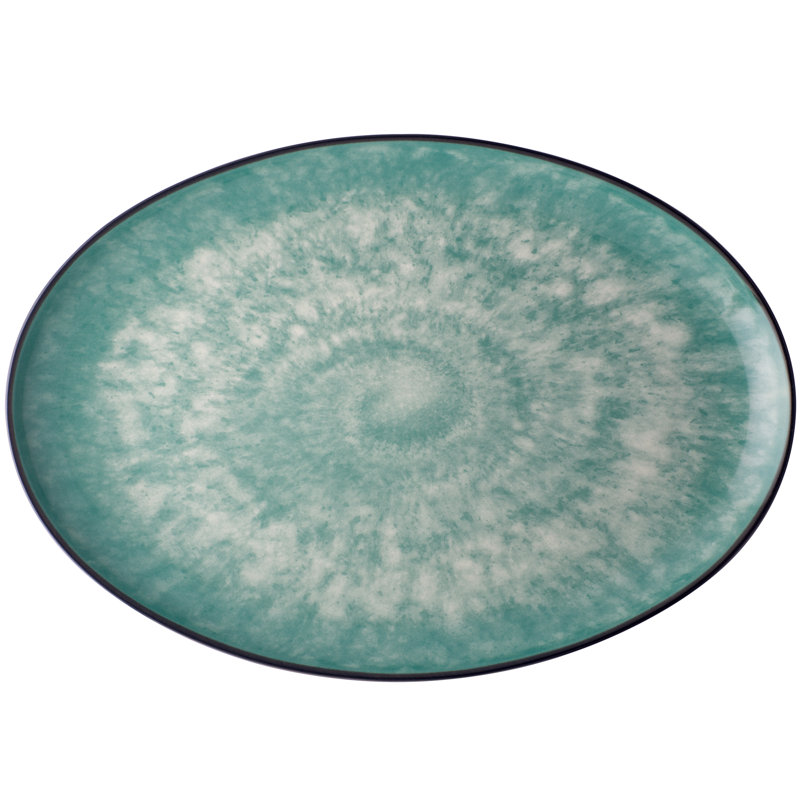 Noritake Colorkraft Essence Oval Platter, 16", Jade