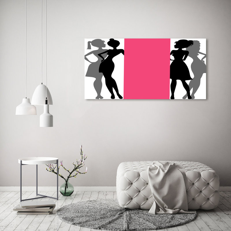 Women's Silhouettes - Wrapped Canvas Print
