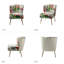 Amata Wooden Upholstery Armless Accent Chair-1295756620
