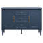 Armoire d'appoint en bois manufacturé et massif à 3 tiroirs l 47 po Collynns-74672214