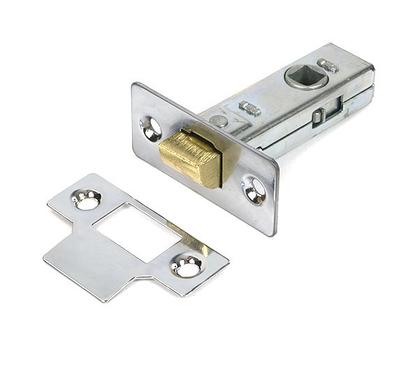 Tubular Mortice Latch, Polished Chrome