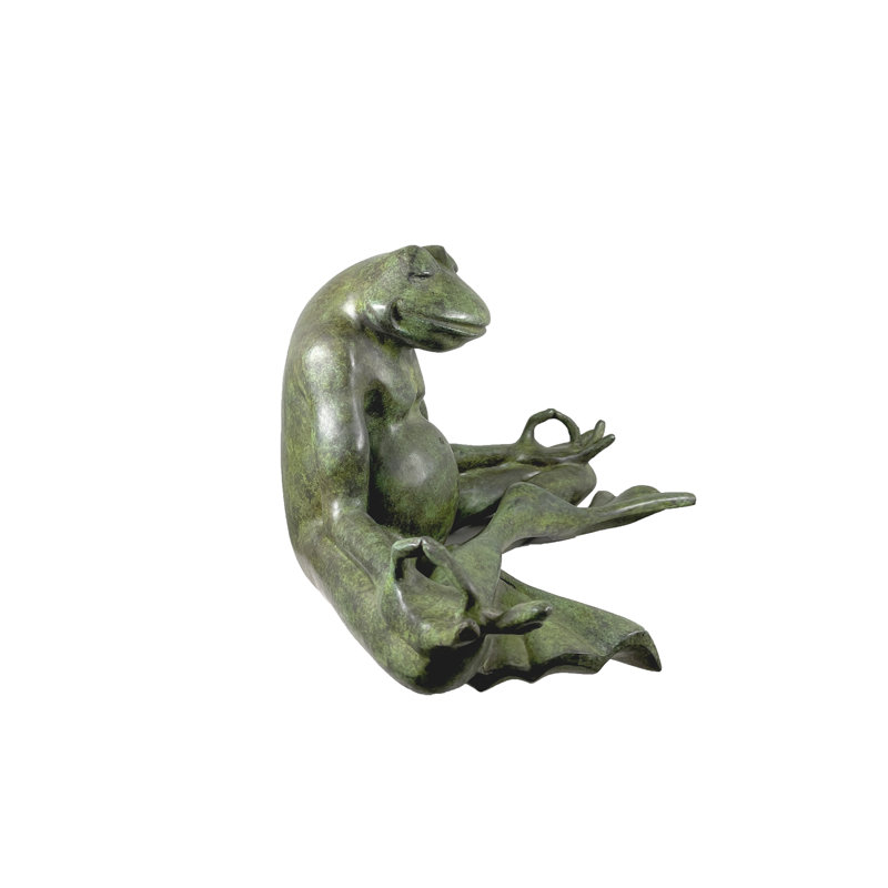 Frog Bronze Garden Statue