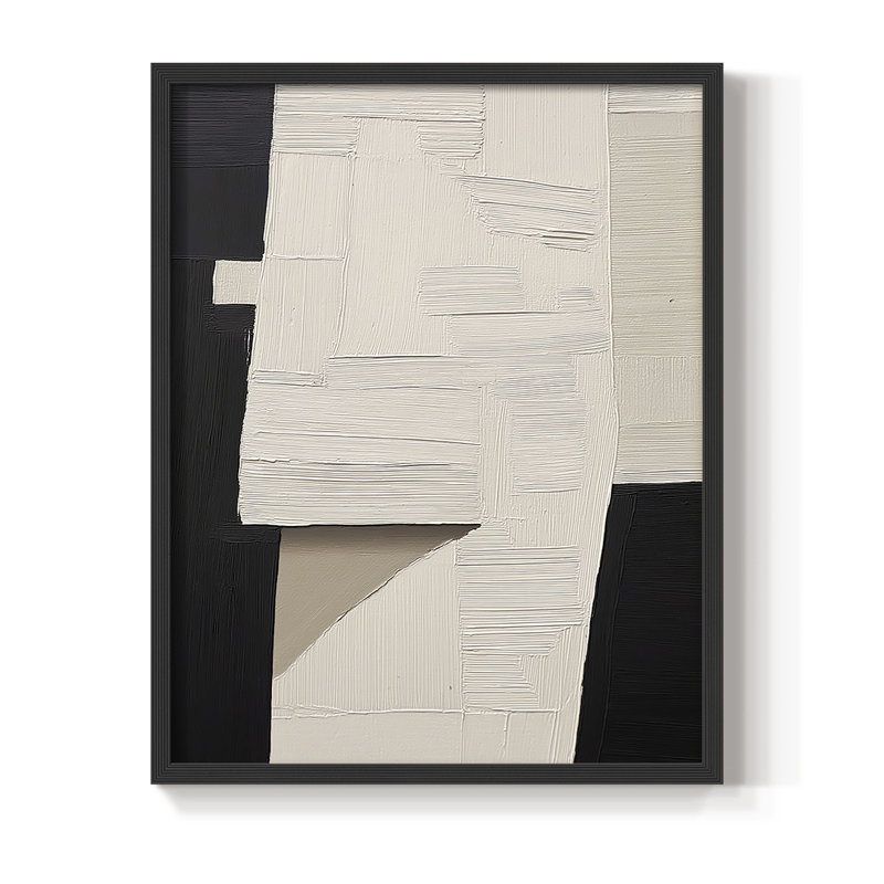 "ABSTRACT Series DCLV III" par J Paul, Noir, noir, noir, noir, H 11 po x l 9 po
