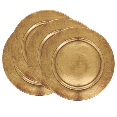 Soft Glow Faux Mother of Pearl Charger Plate (Set of 4)