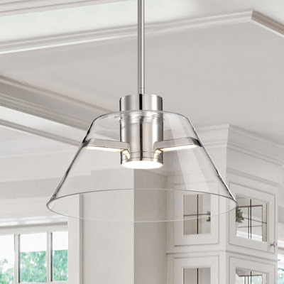 Sinclair - Luminaire suspendu DEL - avec verre transparent