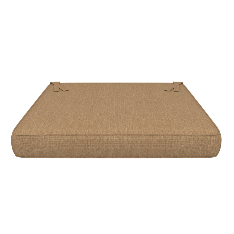 Sunbrella Indoor/Outdoor Dining Chair Cushion, 20" W x 20" D, Sunbrella® Heather Beige