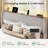 Upholstered Platform Bed With Wingback Headboard,  Bed Frame With Led Lights & Charging Station, Gray-752900946-752900947