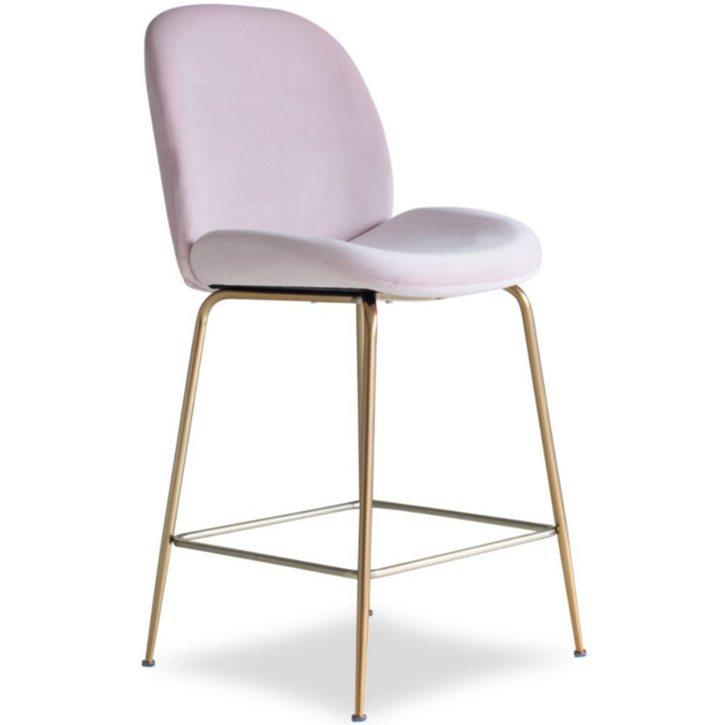 Tabouret de comptoir 27 po, 1, Rose