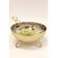 Service à salade avec boucle dorée et boule transparente