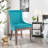Bronze Nail Head Upholstered Side Dining Chair-1217390667
