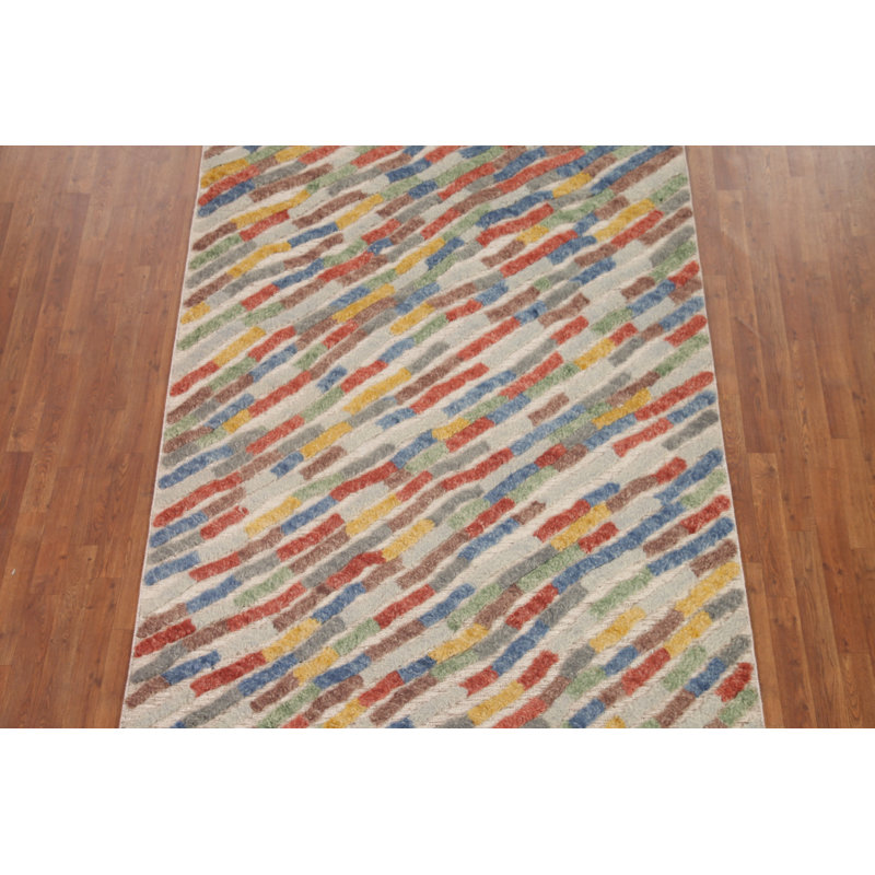 Tapis rayé abstrait moderne