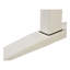 Bureau assis-debout blanc de 119 cm (47 po), réglage manuel, capacité de 100 kg (220 lb), bureau moderne blanc, réglage de la hauteur pour une productivité accrue
