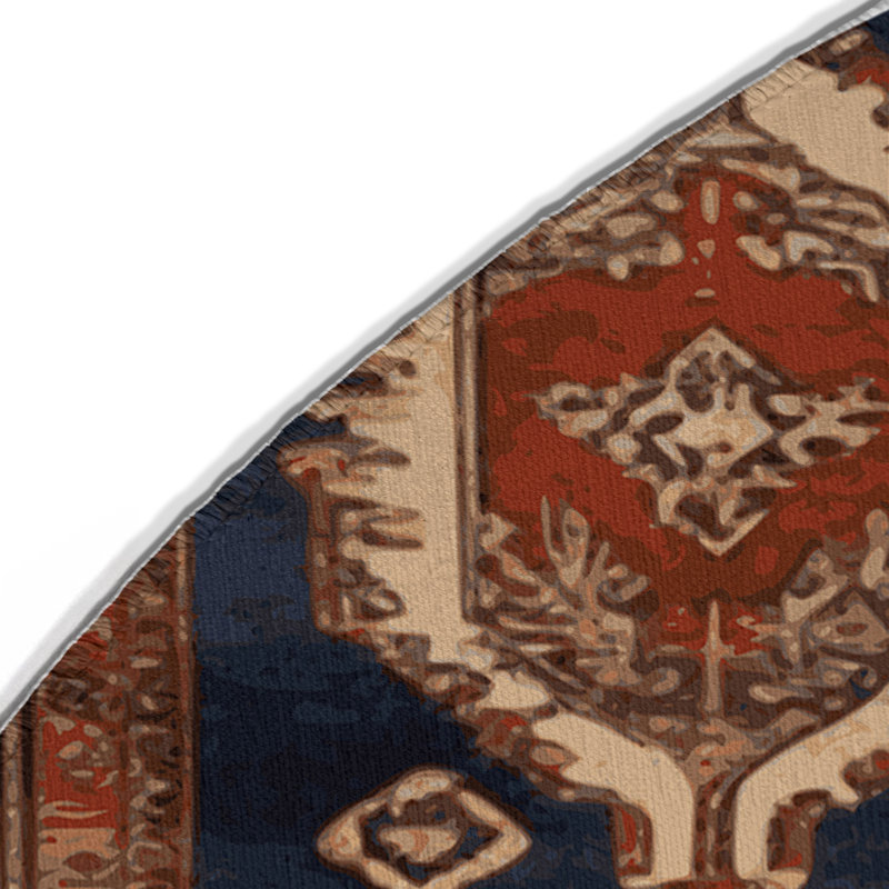 Tapis turc intérieur et extérieur brun, Rectangulaire 8 pi x 10 pi