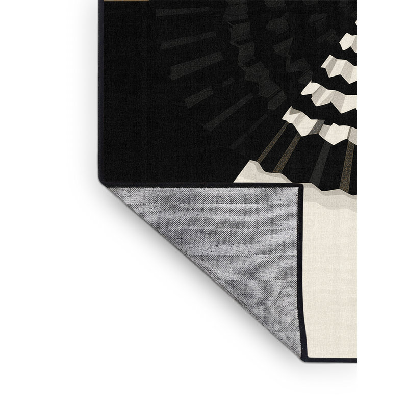 Tapis géométrique chic et luxueux lavable à la machine Tomohon, 3 X 5