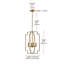 Luminaire suspendu géométrique à 4 lumières Gaylesville-1964672391
