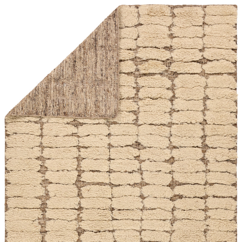 Jaipur Living Michael Habachy Dunes GAM04 Handmade Contemporary Brown (8'x10'), Rectangle 10' x 14'