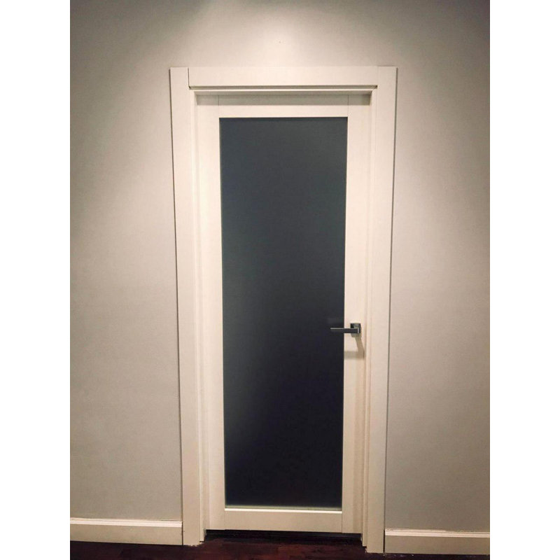 Planum Frosted Glass Wood Standard White Door Slab, 36" x 96"