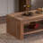 Wood Coffee Table with Shelf