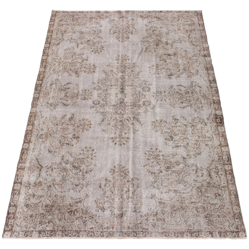 Tapis unique en laine brun clair de 6 pi 2 po x 9 pi 5 po Huneycutt