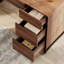Bureau moderne de 59 po avec station de charge - bureau d'ordinateur en bois pour le bureau à domicile, la chambre à coucher ou le salon - 3 tiroirs et rangement pour dossiers - Table de travail élégante-230910134